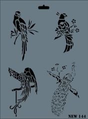 Rich New Seri N-144 Stencil 35x25 cm