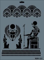 Rich New Seri N-127 Stencil 35x25 cm