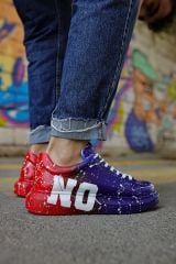 CH254 - CBT Pittura Erkek Ayakkabı 441 MAVI / KIRMIZI YES