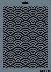 Rich New Seri N-113 Stencil 35x25 cm