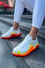 CH254 - CBT Pittura Erkek Ayakkabı 535 KIRMIZI ALEV