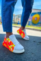 CH254 - CBT Pittura Erkek Ayakkabı 535 NEON TURUNCU / SIYAH YAĞMUR