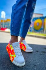 CH254 - CBT Pittura Erkek Ayakkabı 535 NEON TURUNCU / SIYAH YAĞMUR