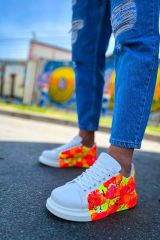 CH254 - CBT Pittura Erkek Ayakkabı 535 NEON TURUNCU / SIYAH YAĞMUR