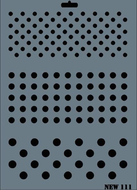 Rich New Seri N-111 Stencil 35x25 cm