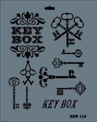 Rich New Seri N-110 Stencil 35x25 cm