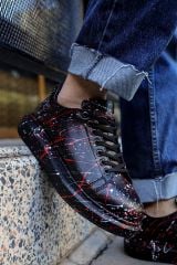 CH254 - CST Pittura Erkek Ayakkabı 471 BEYAZ / KIRMIZI SPLUSH