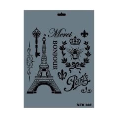 Rich New Seri N-282 Stencil 35x25 cm