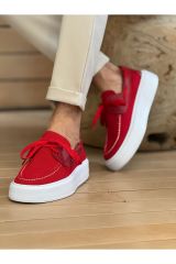 CH2602 - Triko Erkek Ayakkabı KIRMIZI