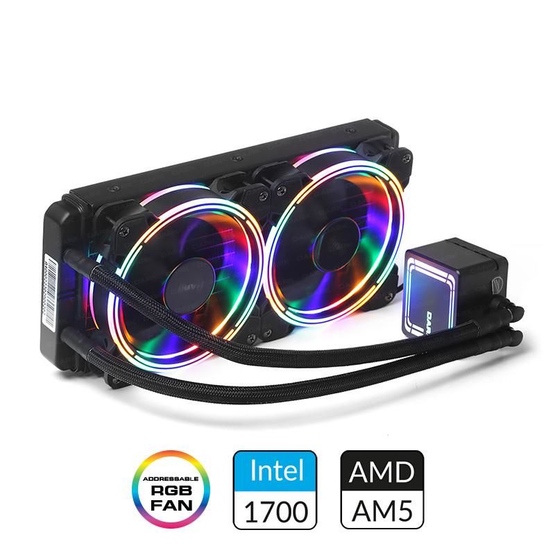Dark Dkccw246 Aquaforce W246 240Mm Fi̇xed Rgb Ledli̇ Sıvı Soğutma