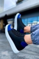 CH267 - GBT Roma Mirror Erkek Bot SIYAH/SAX MAVI