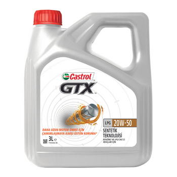 Castrol GTX LPG 20W-50 Motor Yağı 3 Lt