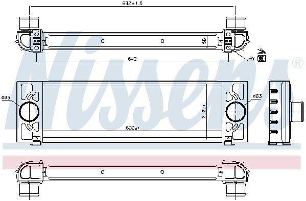 Ford Transit 2.2 TDCI İntercooler 2006 model sonrası manuel araçlarda uyumludur. Orjinal n:8C169L440BB