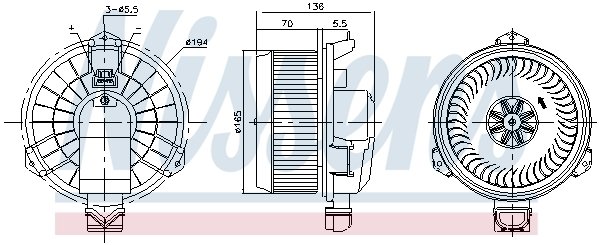 Ford Mondeo, Galaxy, Fusıon Fan Motoru 2013 model sonrası araçlarda uyumludur. Orjinal n:DG9H19846AB
