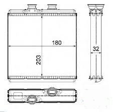 Mercedes W204 Kalorıfer/Orjınal No:2048300061