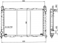 ALFA 145,146 -94-99 MODEL ARASI ARACLARA UYUMLU  RADYATÖR ÖLÇÜ:545X358 ORJ  NO:60590292
