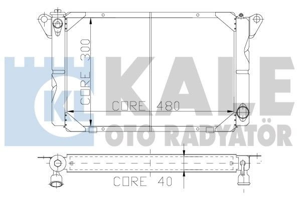 RENAULT 12  RADYATÖR 3 SIRA NORMAL  . ORJİNAL NO:0501143PN