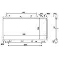 Subaru Impreze 1.6 1.8 2.0 Radyatör/Manuel/Klımalı 93-98 model aracalra uyumlu/Orjınal No:45199-FA040
