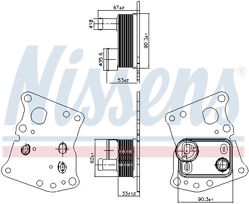 Mercedes C, E Serisi Yağ Soğutucu 2007 model sonrası araçlarda uyumludur. Orjinal no: 2711880301