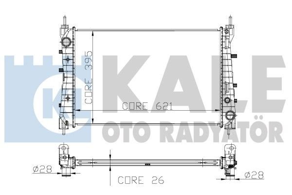 Fıat Lınea 1.3 Multıjet Radyatör/Manuel/klımalı 07+ model araclara uyumlu/Orjinal No:51785217