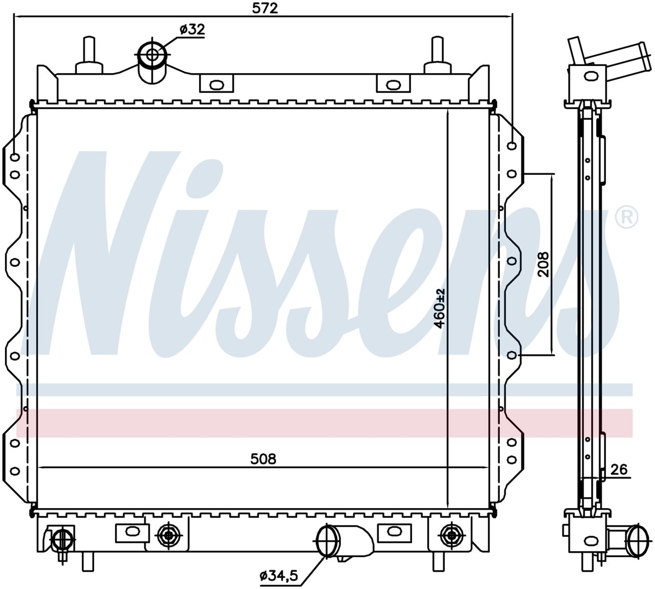 CHRYSLER PT CRUİSER 2.0 RADYATÖR 2000 MODEL SONRASI KLİMALI ARAÇLARDA UYUMLUDUR.  ORJİNAL N:5017404AB