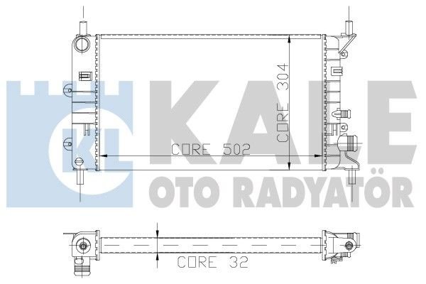 Ford Escort Karbüratorlu Radyatör/Manuel araclara uyumlu/Orjınal nO:92AB8005KC