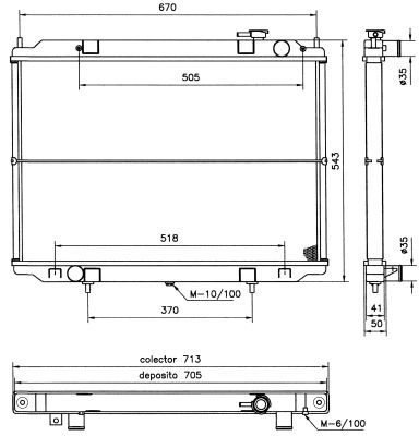 Nıssan D22 2500 Pıck-Up Radyatör/Manuel/Klımalı 98-01 model araclara uyumlu/Orjınal No:21410-2S710