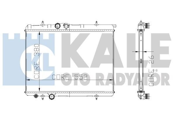 PEUGEOT 206 HDI RADYATÖR 2005-2007 MODEL ARASI MANUEL ARAÇLARDA UYUMLUDUR. ORJİNAL NO: 2033011AB