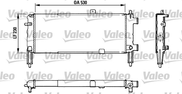 Opel Corsa A Radyatör 1.0 Motor 1982 Model sonrası  Manuel/Kllımasız Araclara Uyumludur/ORjinal NO : 1302014