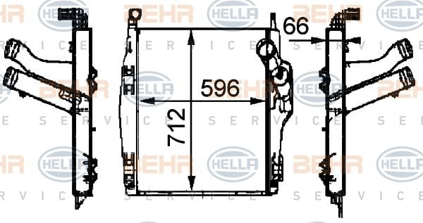 MERCEDES AXOR İNTERCOOLER  RADYATÖR ORJİNAL NO 9405010201