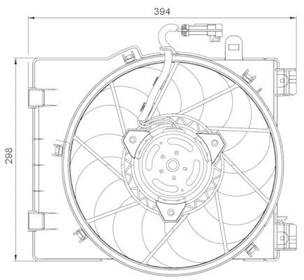 OPEL COMBA, CORSA C FAN 2000 MODEL SONRASI MANUEL ARAÇLARDA UYUMLUDUR. ORJİNAL NO:  1341332