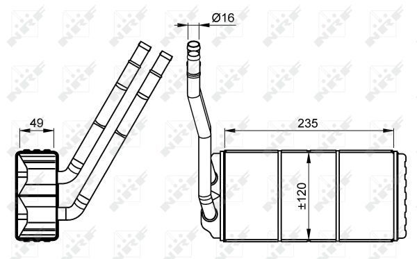 LANDROVER KALORİFER ORJİNAL NO: JEF500010