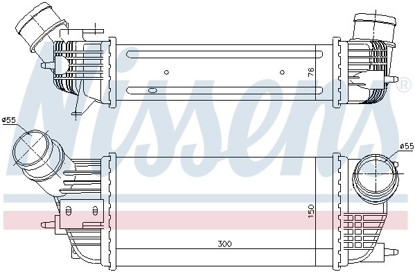 Citroen C5, Peugeot 407, 508 İntercooler. 2004 model sonrası 2.0 araçlarda uyumludur. Orjinal no: 0384.N4