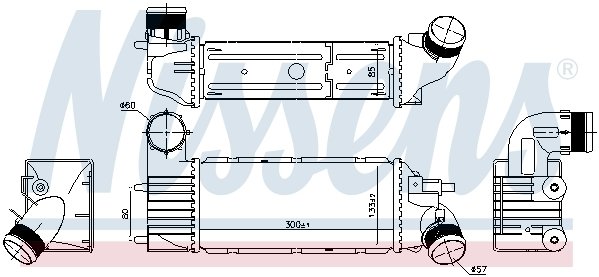 Peugeot 607 2.0 HDI İntercooler. 2000 model sonrası araçlarda uyumludur. Orjinal no:0384.J8