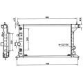 OPEL VECTRA B  1.6i, 1.6i 16V, 1.8i 16V, 2.0i 16V Radyatör/Otomatik/Klimalı araclara uyumludur/Orjinel no:1300158