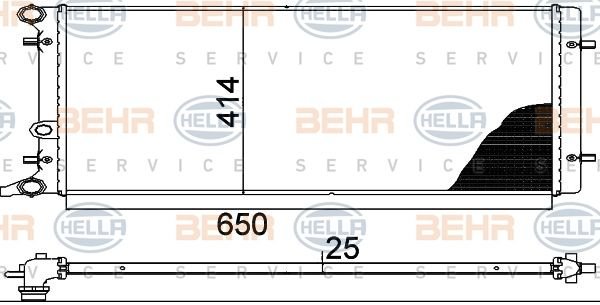 VOLKSWAGEN GOLF IV, BORA, AUDİ A3, SEAT LEON RADYATÖR 97 MODEL SONRASI ARACLARA UYUMLUDUR ORJINAL NO 1J0121253P