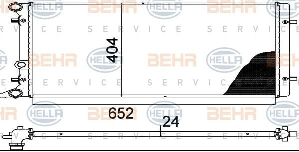 Wolksvagen Bora, Golf, Audi A3, Seat Leon Radyatör Klimalı/Klımasız 97 Model Sonrası Araçlara Uyumludur.Orjinal No: 1j0121253N