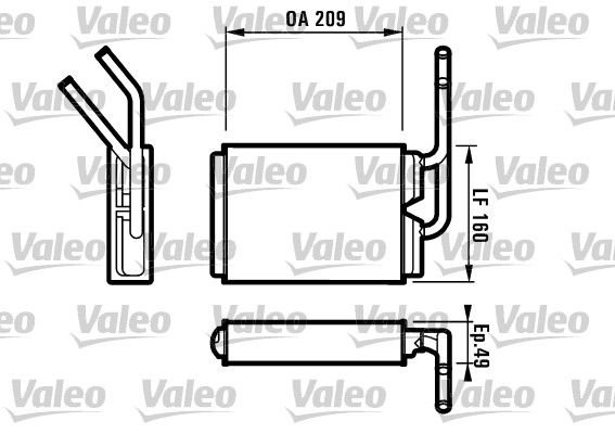RENAULT TWİNGO KALORİFER RADYATÖRÜ 1.1, 1.2İ 1996 MODEL SONRASI ARAÇLARDA UYUMLUDUR. ORJİNAL N:7701036909