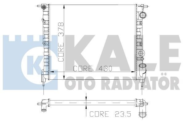 RENAULT 19 RADYATÖR KARBURATORLU KLIMASIZ ARAÇLARA UYUMLUDUR ORJİNAL NO:7700784038