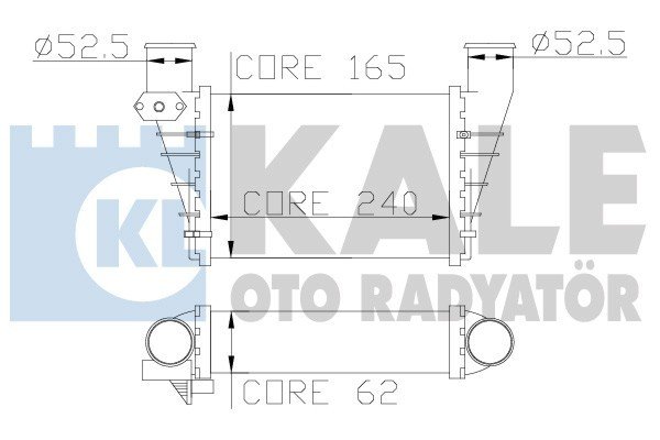 Audi A4 1.8i 20V TURBO 1.9 TDI, Volkswagen Passat Intercooler/ 96-99 Model aracalara uyumlu/orjınal no:058145805A