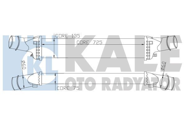 Audı A4 Q5 2.0 TDI Intercooler/ 07+ Model araclara uyumlu/orjınal no:8K0145805G