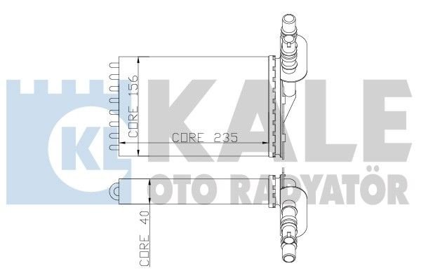 Renault Clıo II Kalorıfer Alininyum Petek / 98+ model araclara uyumlu/Orjınal No:7701044790