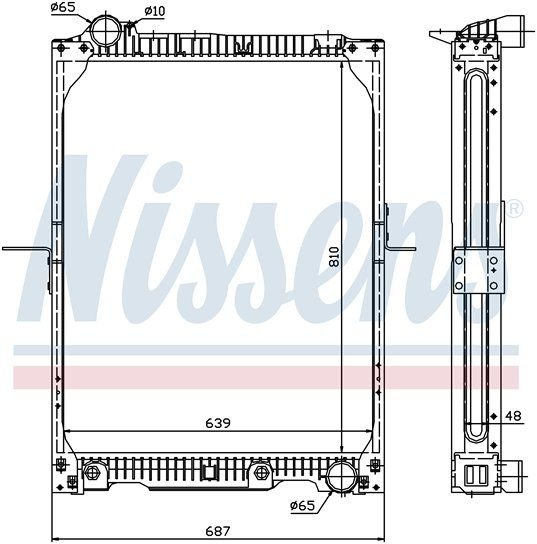 MERCEDES  NG 90 3031 Radyatör 2006 model sonrası dizel araçlarda uyumludur.Orjınal No:6525016601
