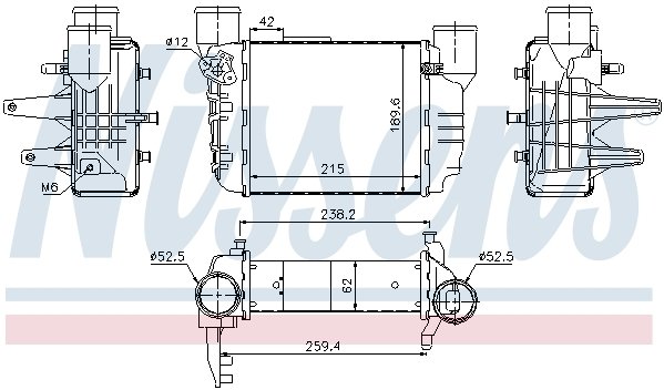 Audi A4 1.8 T İntercooler 2000 model sonrası klimalı araçlarda uyumludur. Orjinal no: 8E0145805L