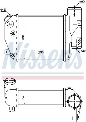 Audi A6 İntercooler 2004 model sonrası araçlarda uyumludur. Orjinal no: 4F0145806E