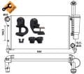 Fiat Panda Bidonlu Radyatör/ Manuel/Klımalı 07+ model araclara uyumlu/Orjinal No:51779915