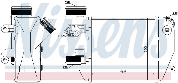 Audi A6 İntercooler 2004 model sonrası araçlarda uyumludur. Orjinal no: 4F0145805E
