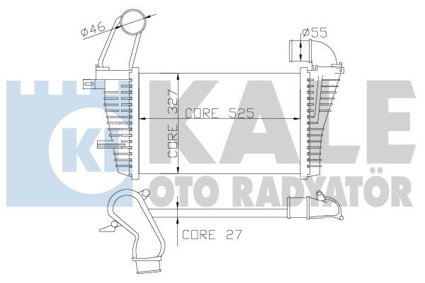 OPEL ASTRA İNTERCOOLER  H 1.7 CDTI 2004 MODEL SONRASI ARAÇLARDA UYUMLUDUR ORJİNAL N:6302082