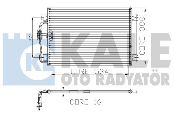 Renault Megane Klıma Radyatörü/ 98-99 model araclara uyumlu/Orjınal NO:7700425843 / 7700432392 / 8200065567