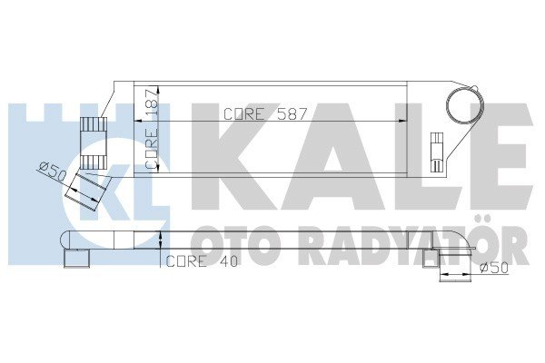 Renault Megane II İntercooler/ 03+ Model araclara uyumlu/Orjınal NO:8200115540